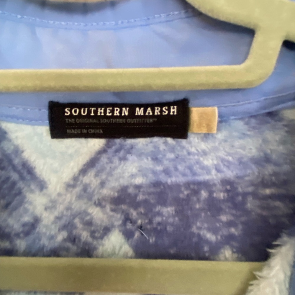 Southern Marsh North Basin Pullover in Navy & French Blue L - Picture 4 of 11